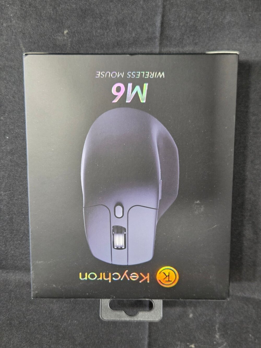 Keychron M6 Wireless Mouse Silent 12K DPI Bluetooth USB — Black